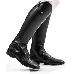 Brogini Albareto Easy-Care Field Boots Long Synthetic Grip Stretch Riding Black