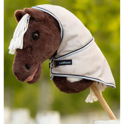 LeMieux Hobby Horse Fly Rug and Hood Kids Toy Pony Fly Hoody Accessory Grey