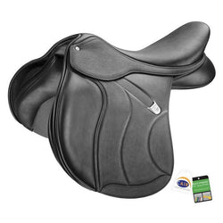 Bates All Purpose Square Cantle+ Luxe GP General Purpose Saddle CAIR Black/Brown