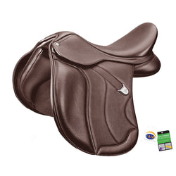 Bates WIDE All Purpose+ Adjustable General Purpose Saddle with CAIR Black/Brown