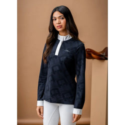 Horseware AA Womens Ladies Alcina Long Sleeve Show Shirt Competition Blouse Grey