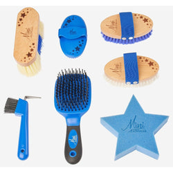 LeMieux Mini Grooming Set Kids Complete Storage Bag, Brushes, Sponge and Hoof Pick