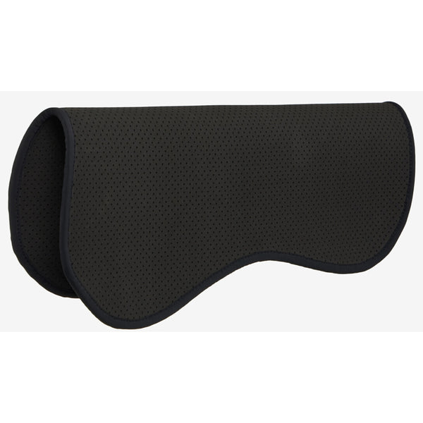 LeMieux Non-Slip Half Pad Shaped Lightweight Airflow Perforated Neoprene Black