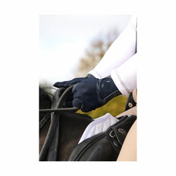 Coldstream Blakelaw Diamante Riding Gloves Close Contact Fit Navy/Black XS - XL