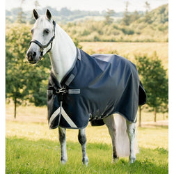 Horseware Rambo 1680D Turnout Rug 0g Tough Lightweight Lite Black Navy 5'6'-7'3'