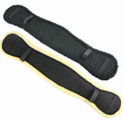 Hy Equestrian HyComfort Fleece and Cotton Girth Cover Comfort Black Black/Natural