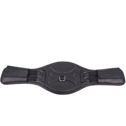 Mark Todd Ergonomic Elasticated Short Padded Leather Dressage Girth Black/Brown
