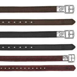 Bates Stirrup Leathers Luxe Calfskin Leather Non Stretch Brown/Black 110cm-175cm