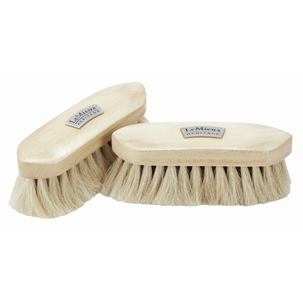 LeMieux Heritage Wood Soft Finishing Brush Natural Bristles Enhance Coat Shine SALE