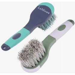 LeMieux Bucket Brush Dusk Blue Ergonomic Handle Durable Bristles Dusk Blue Lilac