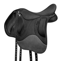 Wintec Pro Wide Endurance Adjustable Synthetic Saddle Black/Brown HART 16.5'-18'