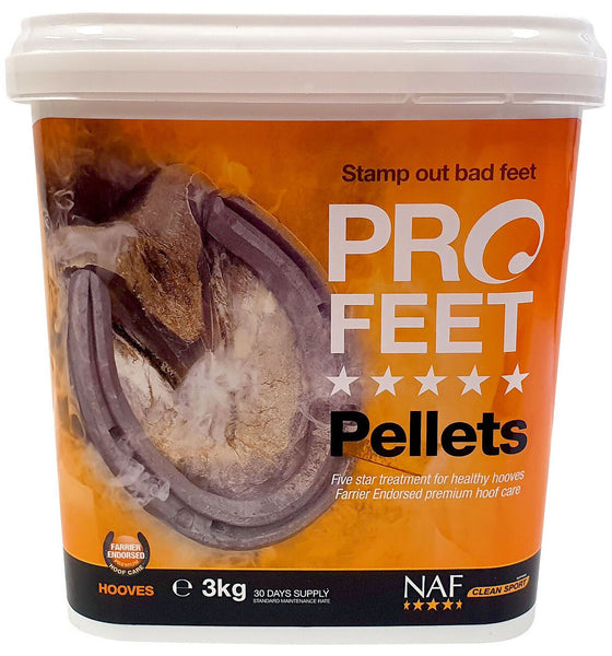 NAF Five Star ProFeet Pellets Hoof Feed Supplement Strong Healthy Hooves Biotin