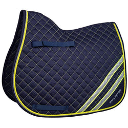 Hy Reflector Saddle Pad Reflective Flourescent Quilted Hi-Vis Viz Square Navy