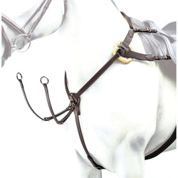 Selleria Equipe Event Breastplate BP12 Black/Brown/Newmarket/Red Silver/Brass