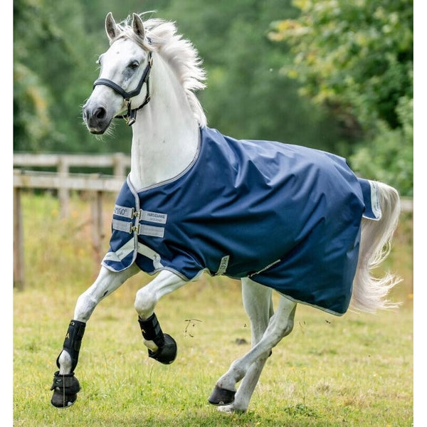 Horseware Amigo Bravo 12 1200d Turnout Rug Lightweight 50g Black/Navy 5'6'-7'3'