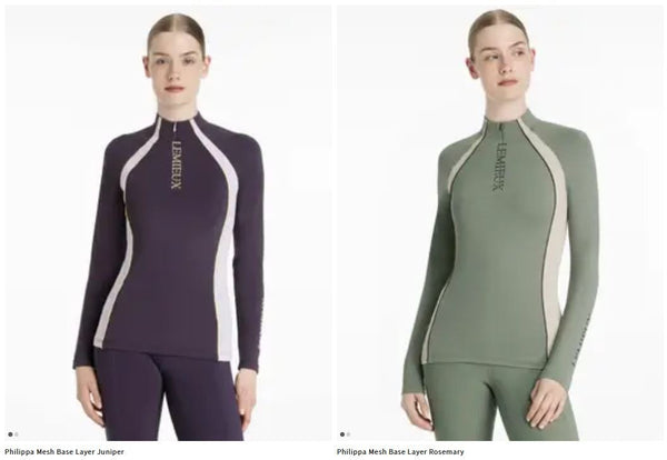 LeMieux Philippa Mesh Base Layer Technical Lightweight UV Contrast XC Top UK6-18