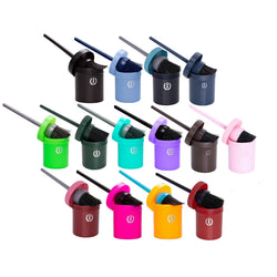 Imperial Riding Hoof Oil Brush With Screw Cap Plastic Jar Container All Colours