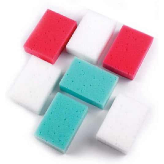 Lincoln Economy Tack Cleaning Horse Bathing Sponge Pack of 7 Assorted Colours