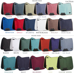 LeMieux Loire Classic Satin Dressage Saddlepad Square New Winter 2025 Colours
