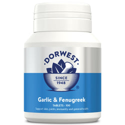 Dorwest Herbs Garlic and Fenugreek Health Immunity and Skin Supplement For Dogs x100