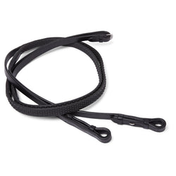 EcoRider Ultra Comfort Flexi Rein Eco Leather Bio Grip Rubber Reins Black/Brown
