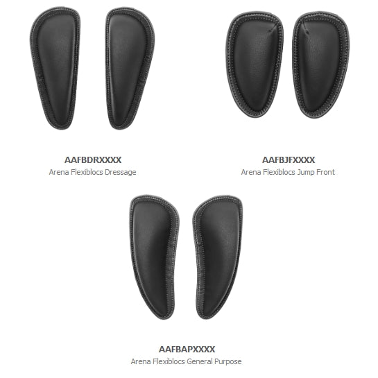 Arena by Bates Saddles Flexiblocks Supportive Knee Blocks GP/Jump/Dressage