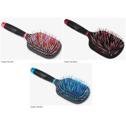 LeMieux Tangle Tidy Plus Mane and Tail Brush Wavy Cushion Detangler Horse Grooming