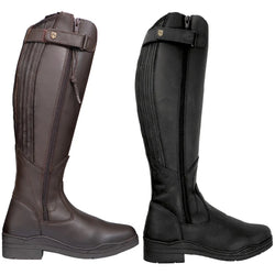 Hy Land Londonderry Winter Country Fleece Lined Riding Boots Black/Brown 36-41