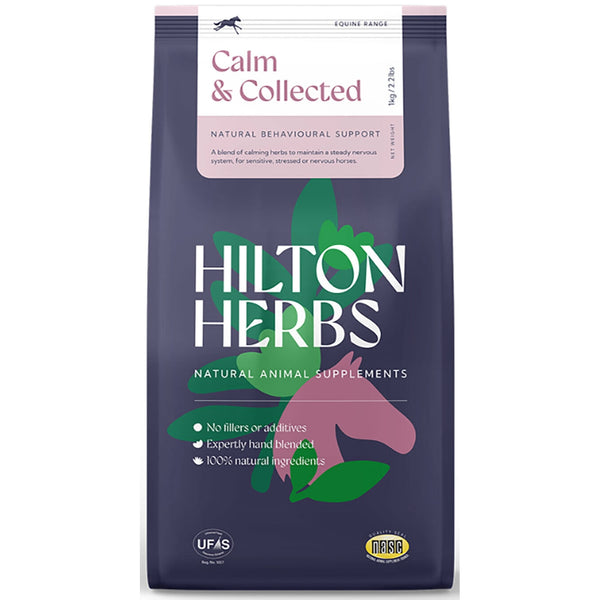 Hilton Herbs Calm and Collected Chamomile Valerian Calmer Supplement For Horses