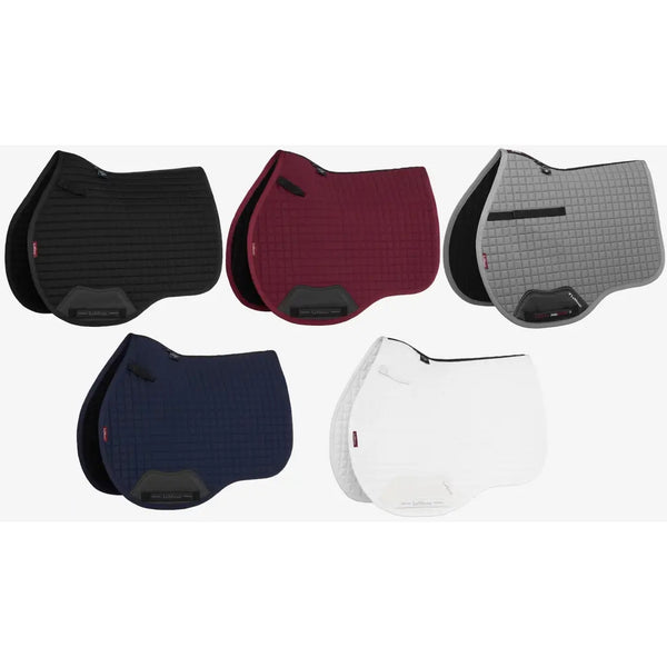 LeMieux Cotton GP Square Saddlecloth Bamboo Burgundy/Black/Grey/Navy/White