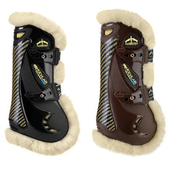 Veredus made with Kevlar� Gel Vento STS Fur Lined Front Tendon Boots Black/Brown