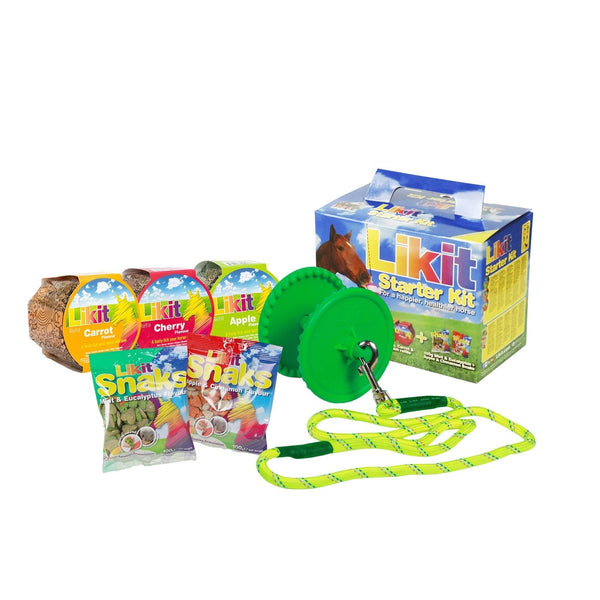 Likit Starter Kit Stable Toy Boredom Buster 3 x Licks + 2 x Snaks + Likit Holder
