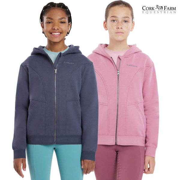 LeMieux Young Rider Hadley Hoodie Kids Teens Soft Zipped Hoody Jumper Age 7-14