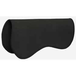 LeMieux Non-Slip Half Pad Shaped Lightweight Airflow Perforated Neoprene Black