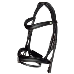 EcoRider Ultra Comfort Claddagh Soft Leather Anatomic Padded Bridle Black/Brown