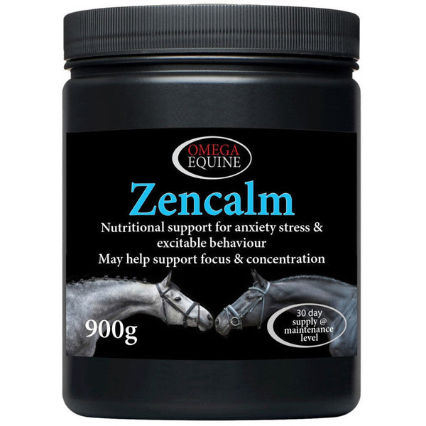 Omega Equine Zencalm Calmer Supplement Calms Stress Anxiety Excitable Behaviour