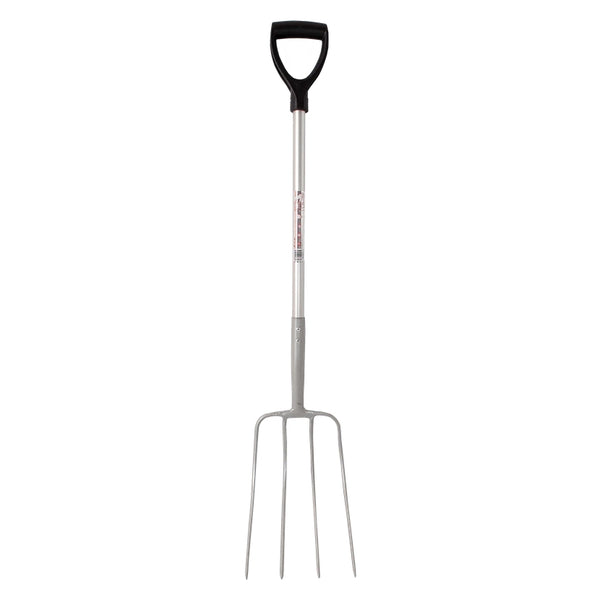 Faulks and Cox Red Gorilla Pro Fork With D Handle Lightweight 4 Prong Manure Fork