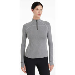 LeMieux Aspen Herringbone Base Layer Ladies Heavier Weight 1/4 Zip Technical Top