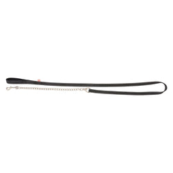 Imperial Riding Lead Rein With Chain Flexi Fleece Loop  Handle and Snap Hook