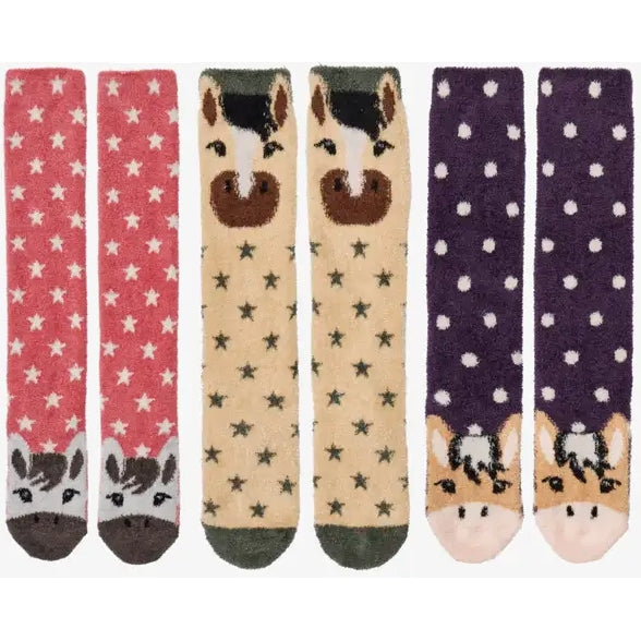 LeMieux Fluffy Character Socks Cosy Soft Warm Winter Sock Dream/Fjord/Andalusian