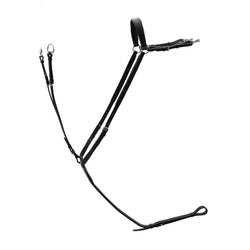 EcoRider Ultra Comfort Elasticated Hunt Breastplate Padded Leather Black/Brown