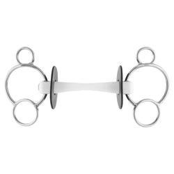 Sprenger Nathe 3-Ring Gag Flexible Mullen Mouth Horse Bit 20mm 120-140mm 41320