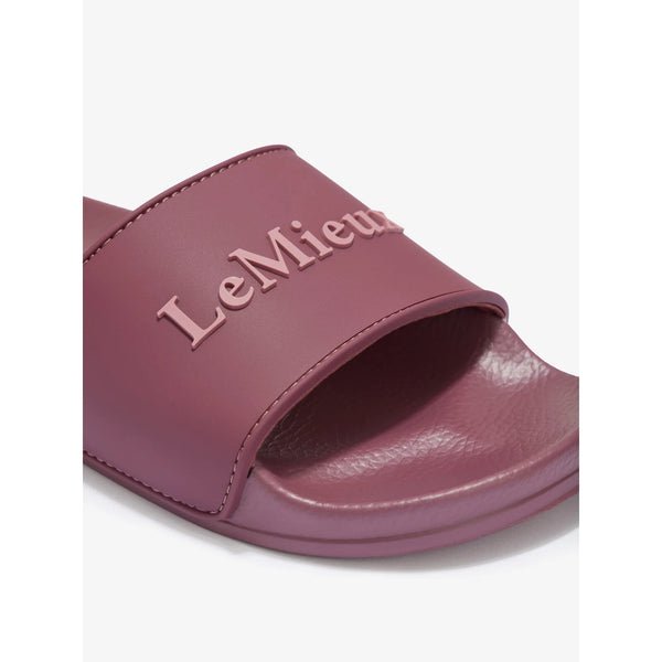 LeMieux Ladies Sliders Slip On Cushioned Grip Flip Flops Rosewood/Dusk UK4-9