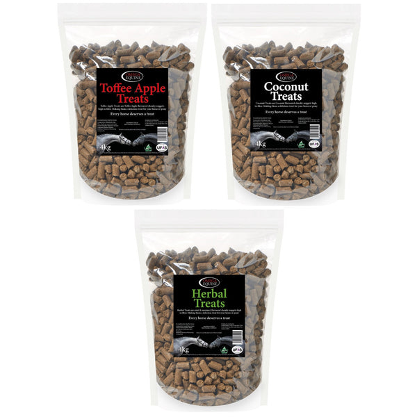 Omega Equine Horse and Pony Treats Titbits Toffee Apple/Coconut/Herbal Flavor 4kg