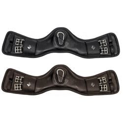 LeMieux Gel-Tek Anatomic Curve Short Comfort Mono Jump Girth Black/Brown 55-75cm