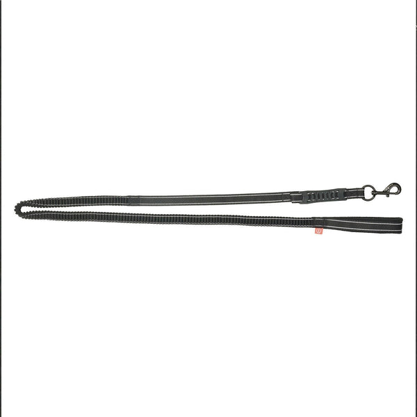 Imperial Riding Lead Rein With Flexi Fleece Loop Handle and Snap Hook Black