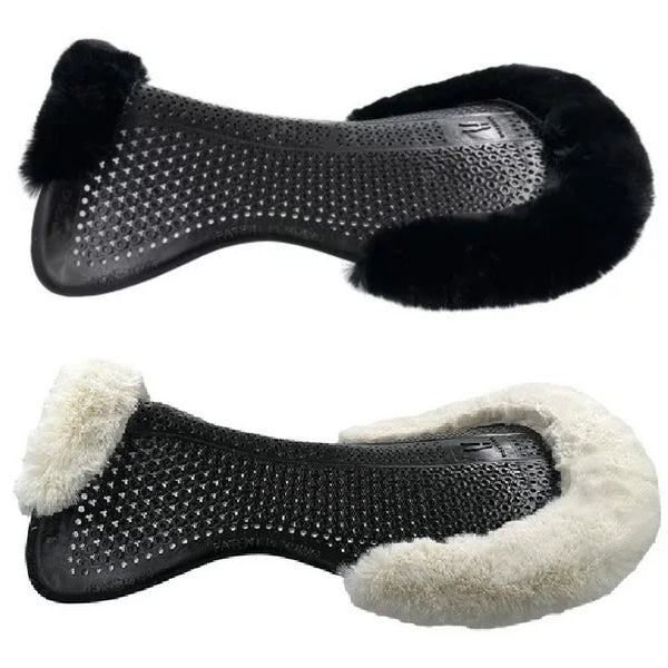 Horsena Regular Jumping 8mm Gel Half Pad with Rolled Edge Real Soft Sheepskin