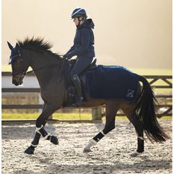 LeMieux Arika Clima-Tek Exercise Quarter Sheet Wicking Cooler Ride On Rug Navy