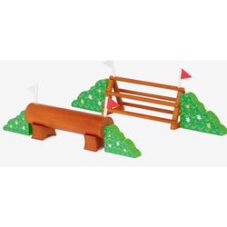 LeMieux Toy Pony XC Jump Set Multi Little Rustic Wooden Cross Country Jumps
