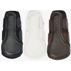LeMieux Mesh Brushing Boots Lightweight Schooling Splint Black/White/Brown S-XL